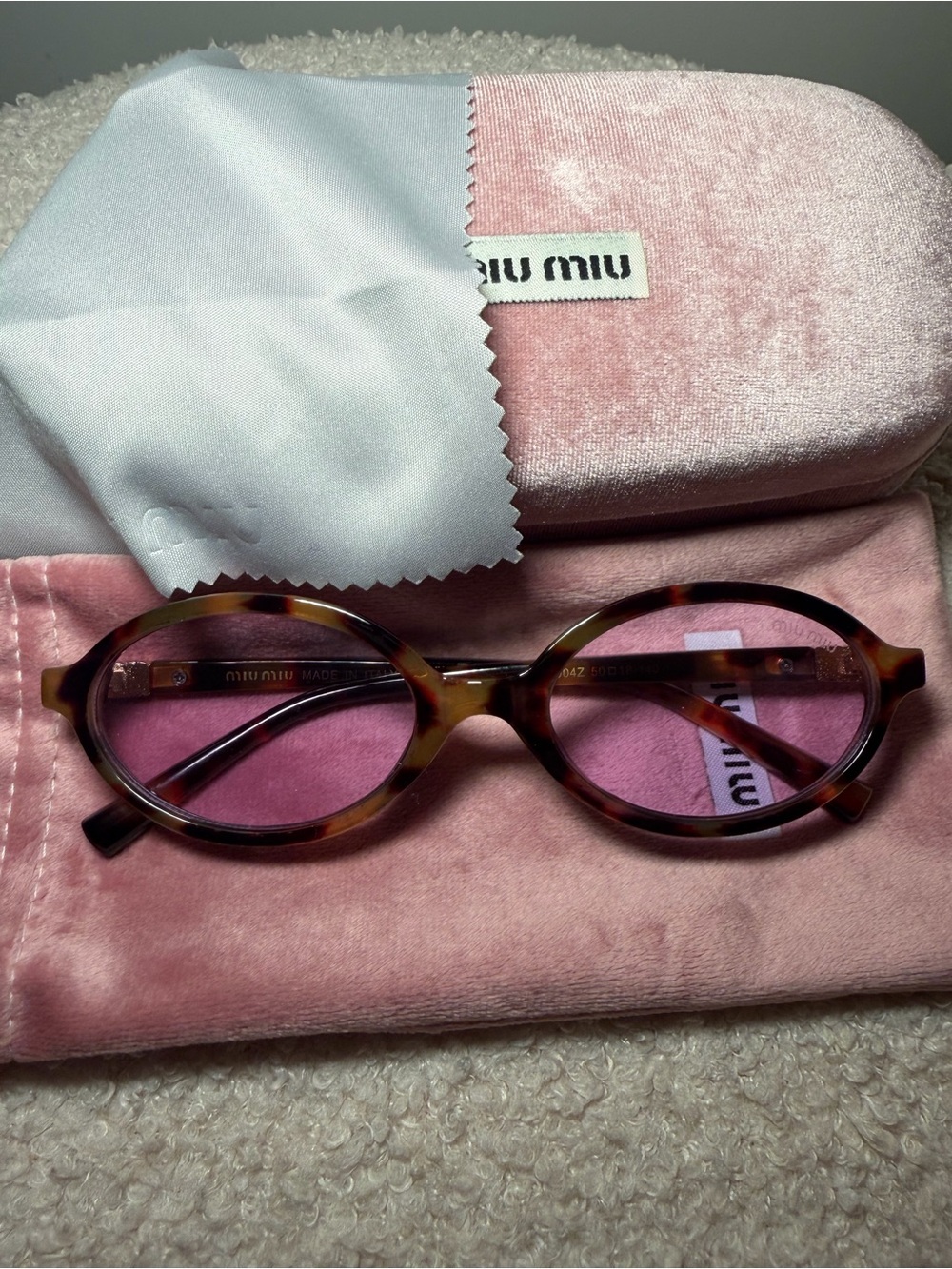 Miu Miu Pink Sunglasses - Picture 2 of 5